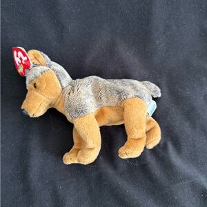 TY Sarge Beanie Baby Wolf Plush Toy
